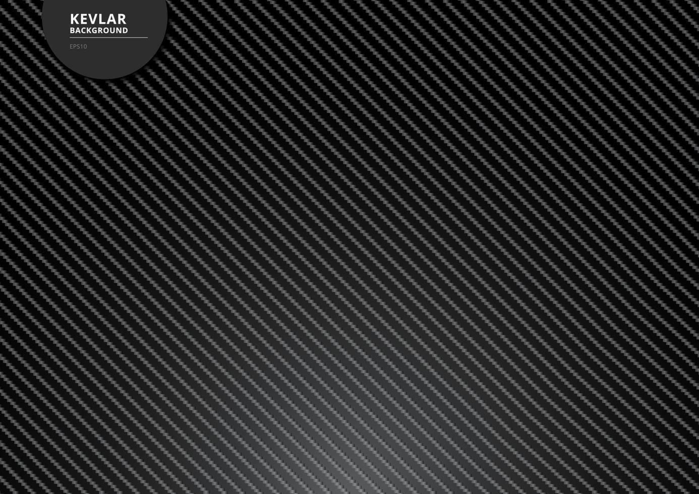 Black carbon kevlar fiber background and texture with lighting. vector