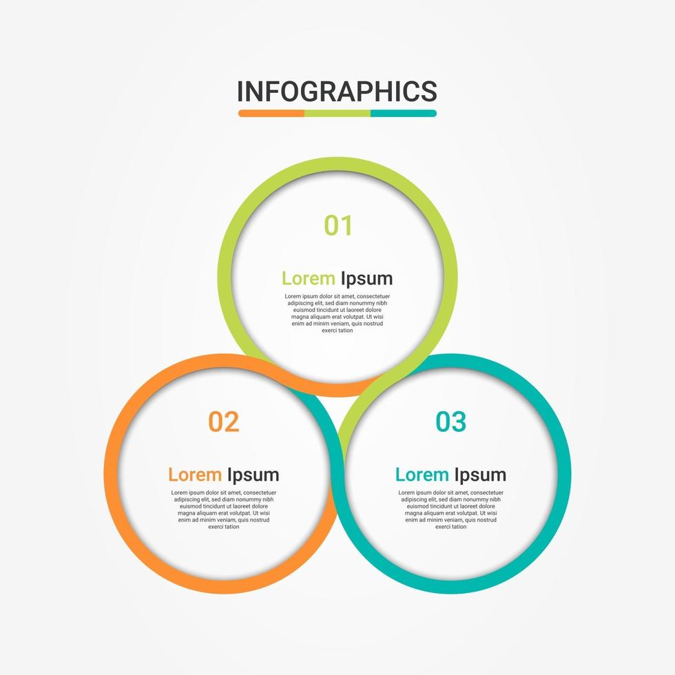 Modern Infographic Design. Business data visualization and Process chart. Diagram with Step or option. Template for presentations. vector