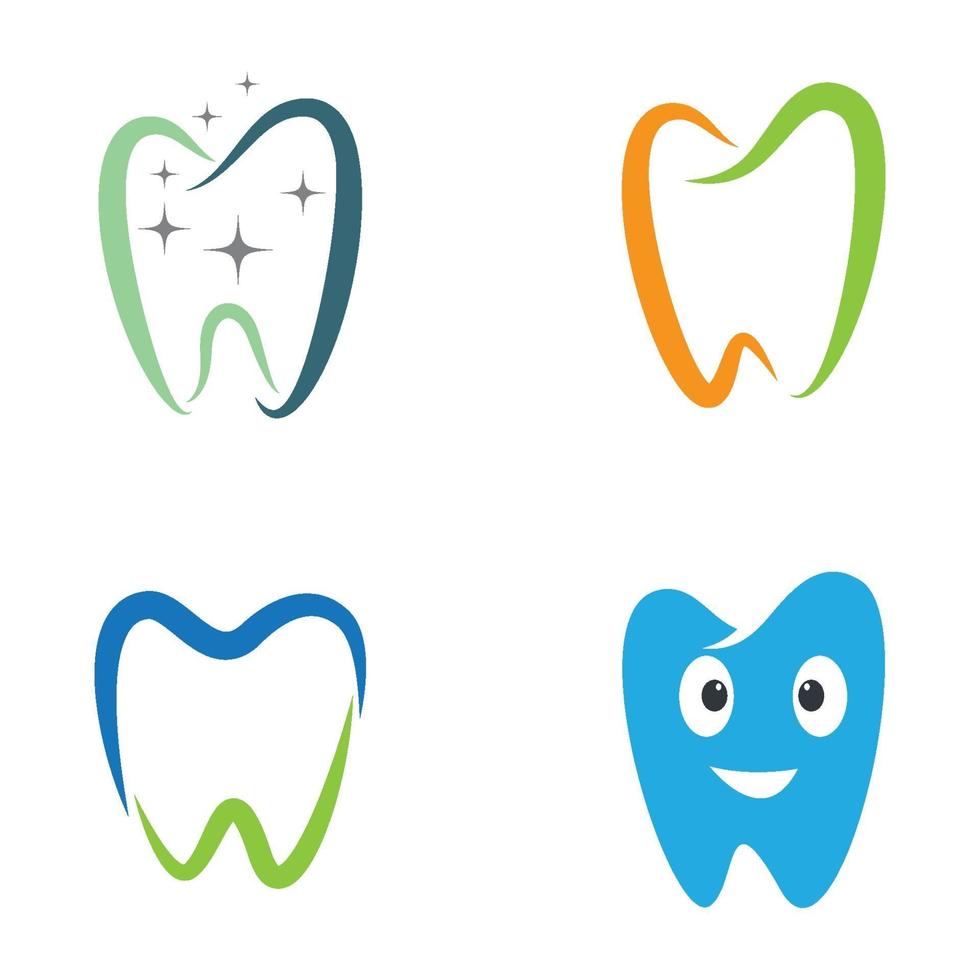Dental care logo images set vector