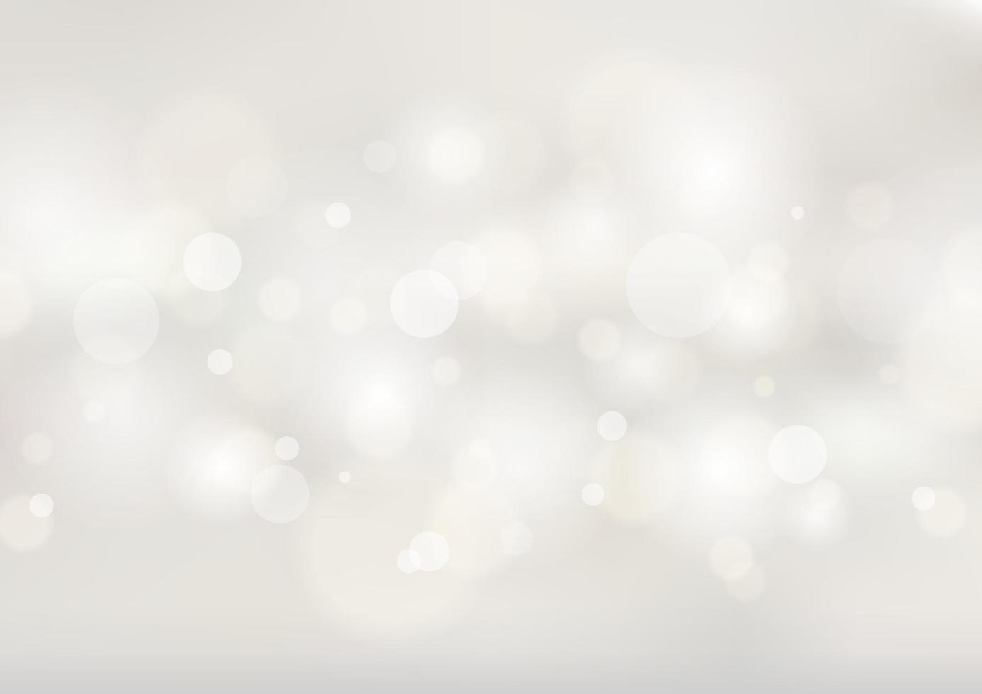 Abstract soft white blurred background with bokeh lights. vector