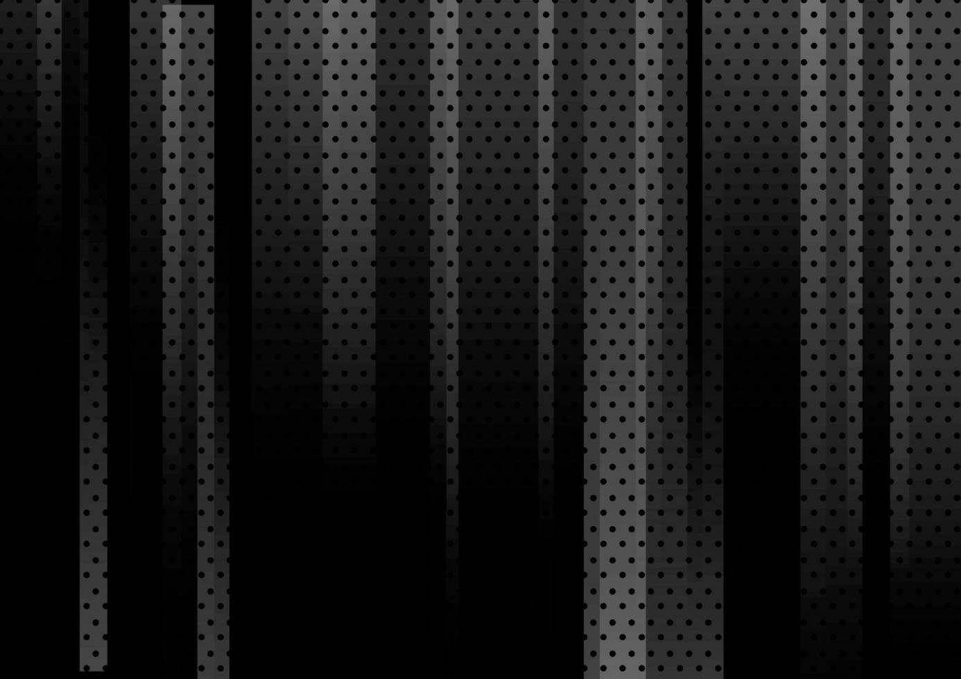 Abstract black geometric vertical with dots pattern background and texture. vector