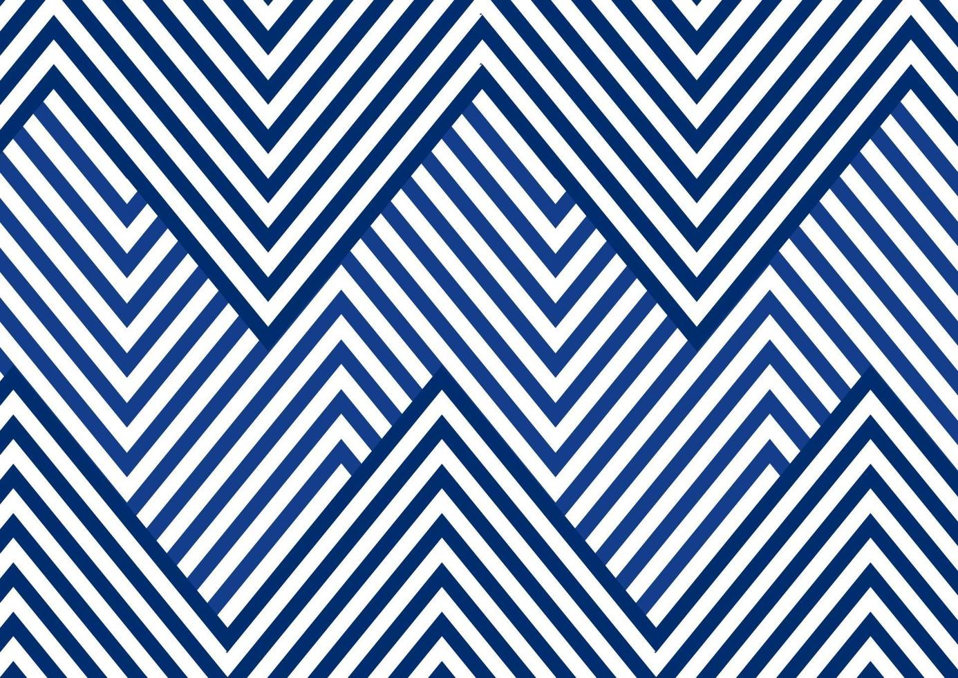 Abstract blue striped line serrated pattern on white background and texture. vector