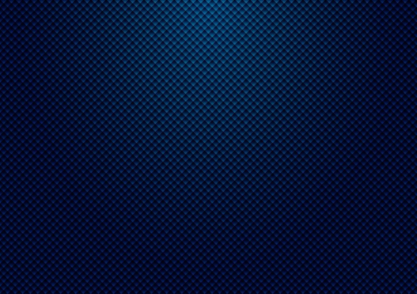 Abstract striped dark blue square pattern grid background and texture with lighting. vector