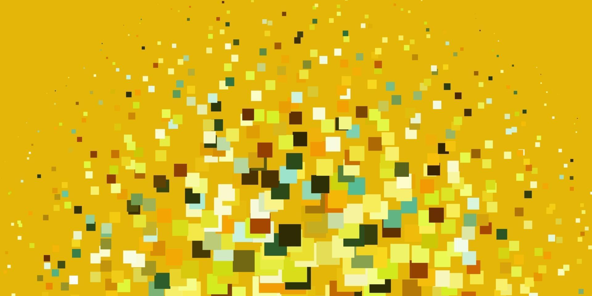 Light Green, Yellow vector texture in rectangular style.