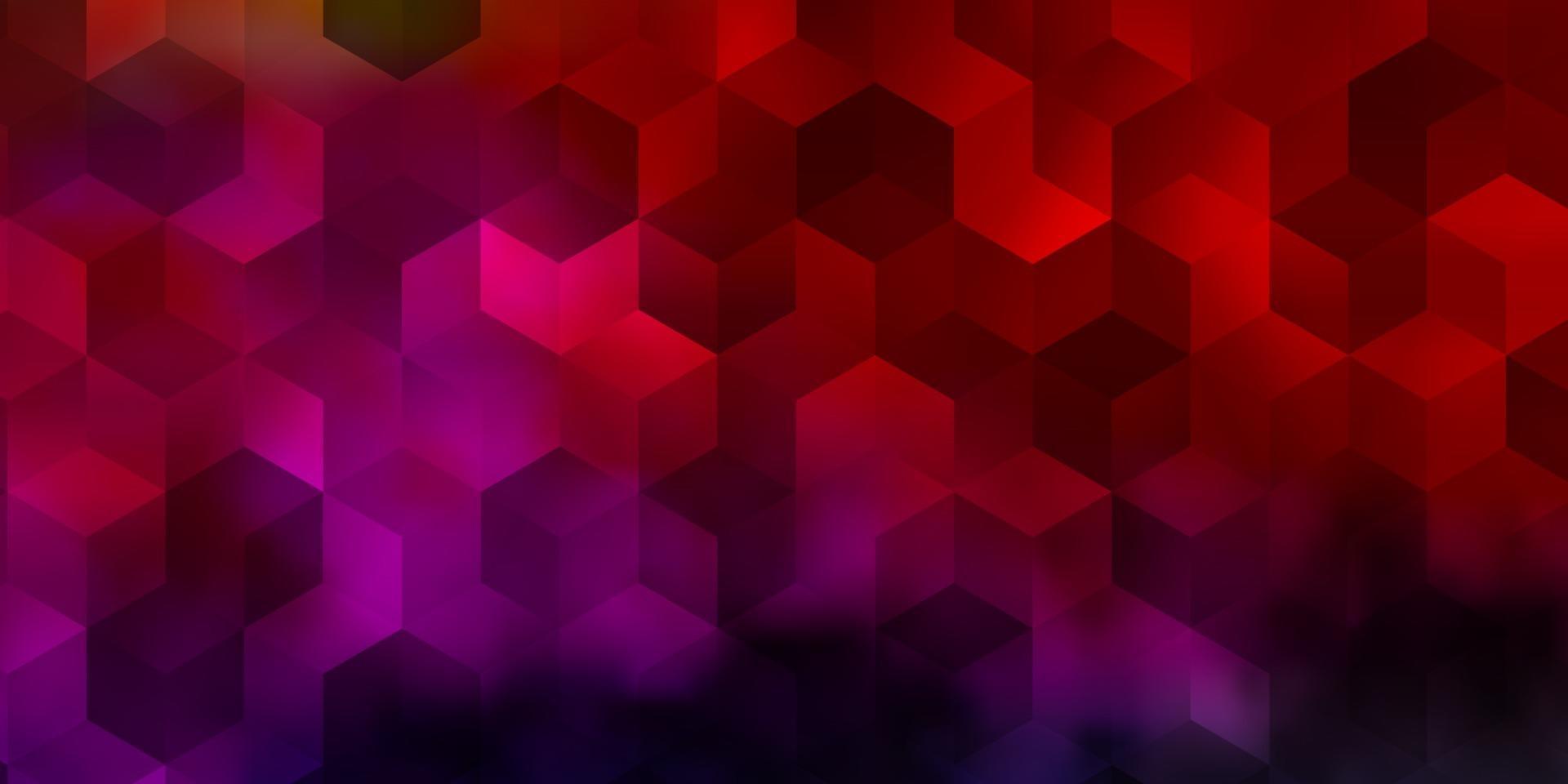 Light Multicolor vector background with hexagons.