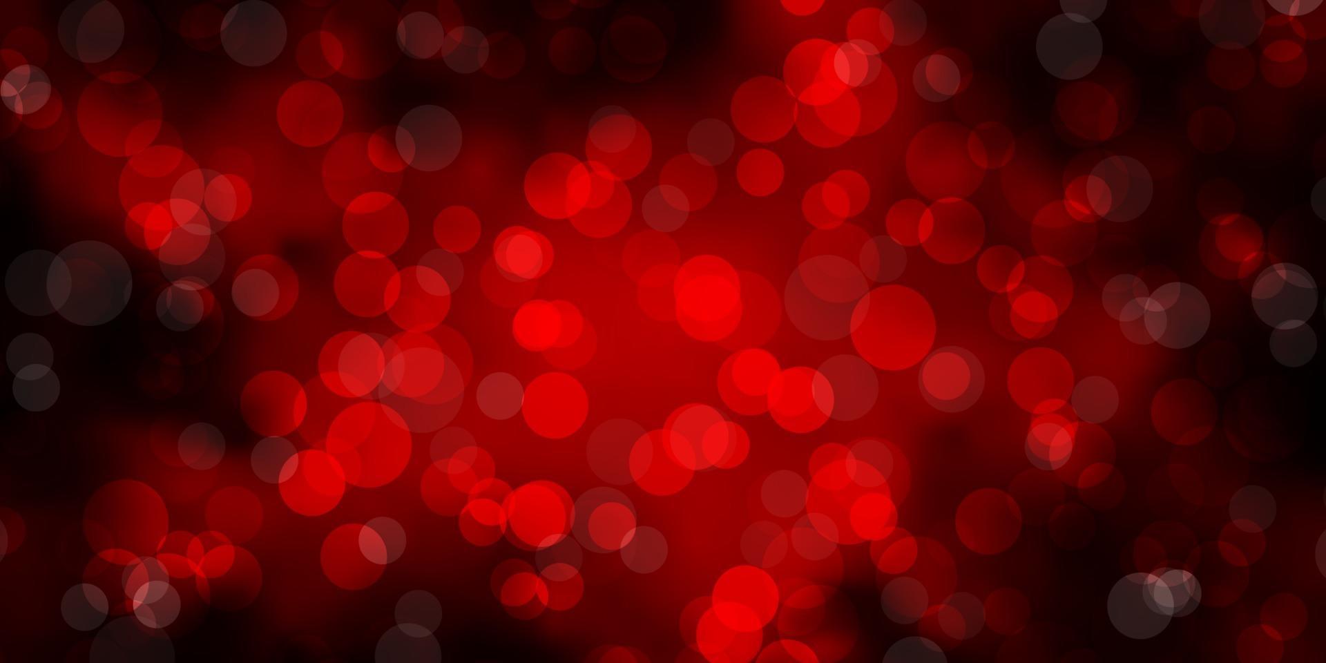 Dark Orange vector backdrop with dots.