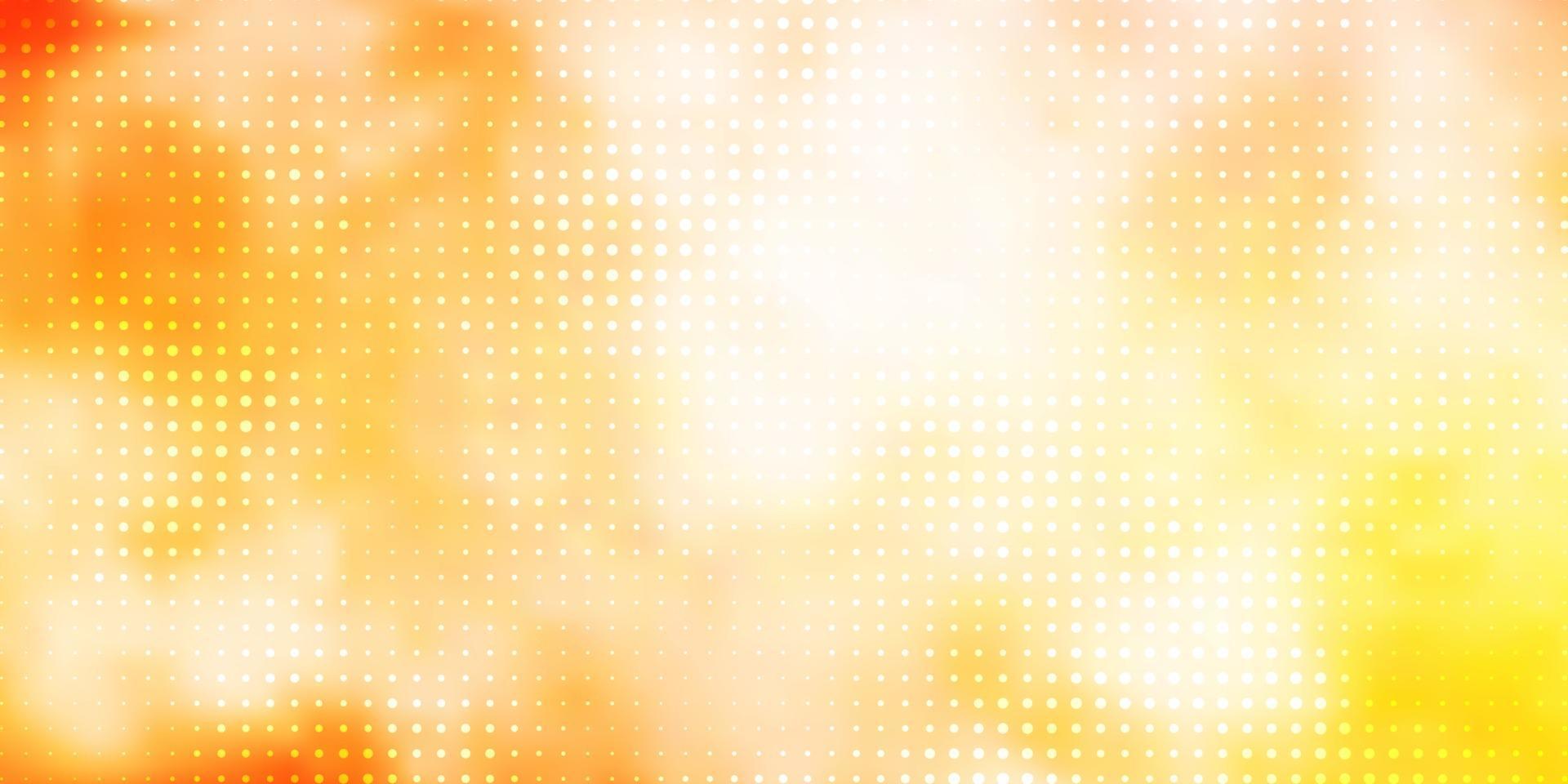 Light Orange vector template with circles.