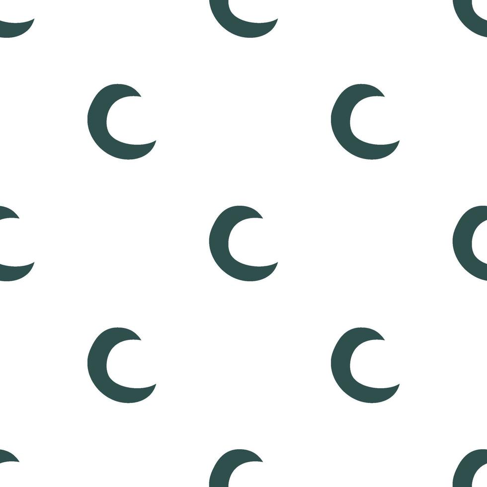 vector patrón de noche sin fisuras con lunas. textura de forma abstracta.
