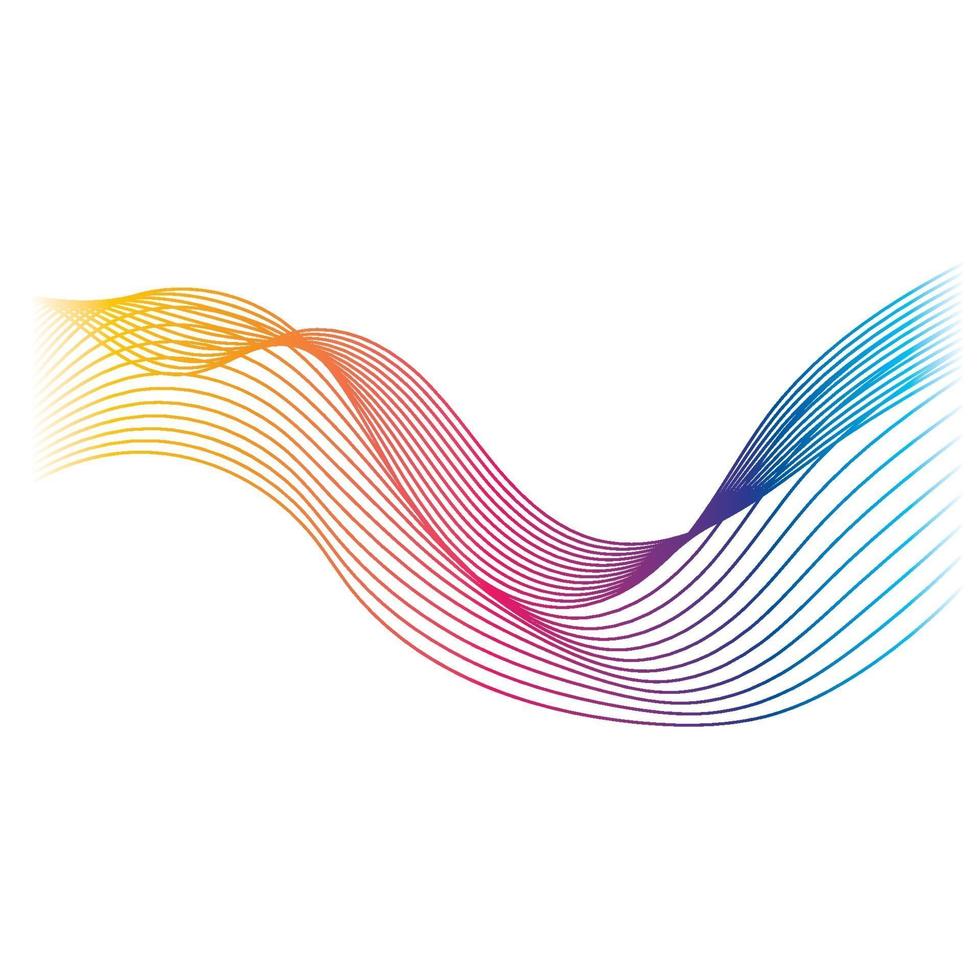 Wave line images vector