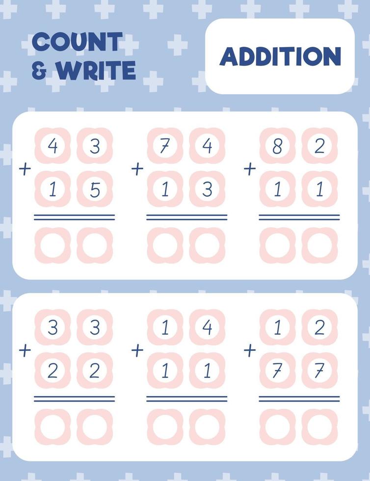count and write, addition vector