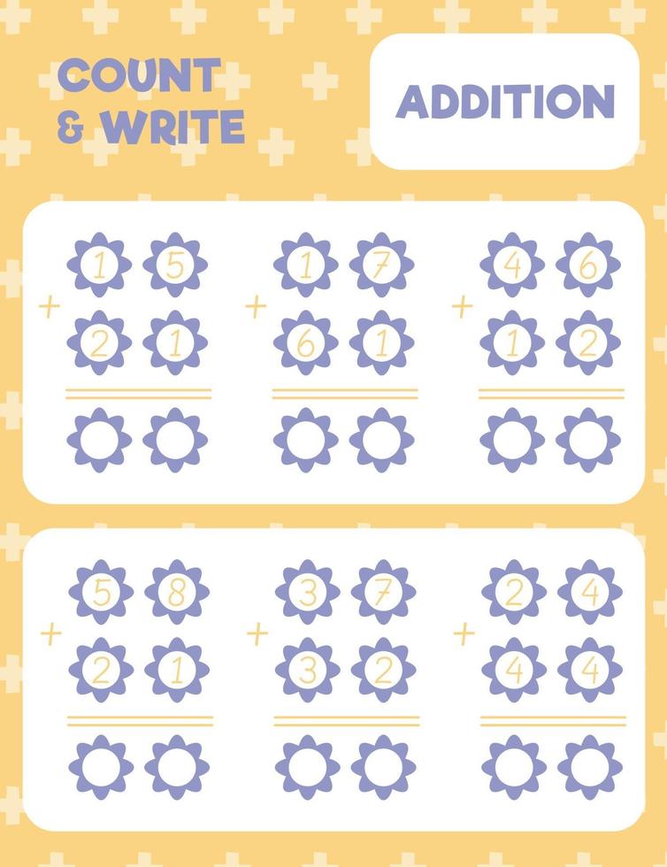 count and write, addition vector