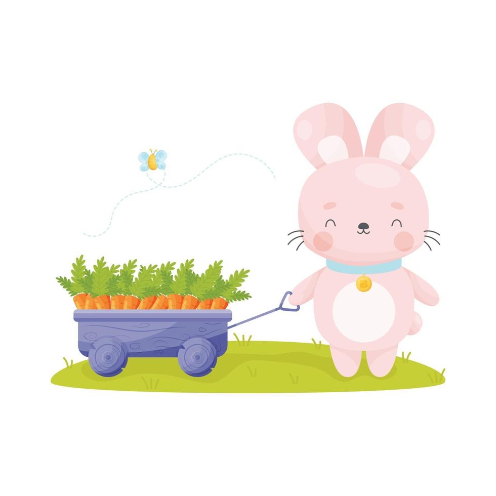 happy easter bunny vector