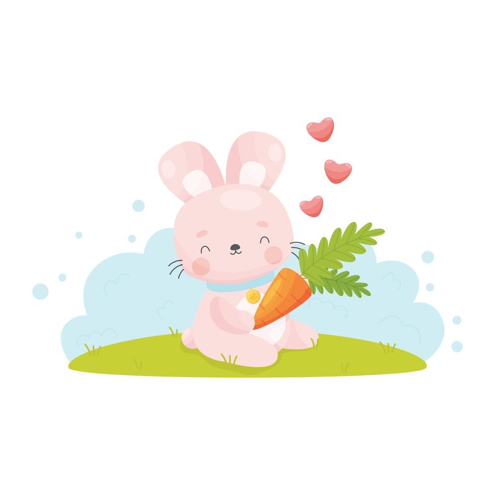 happy easter bunny vector