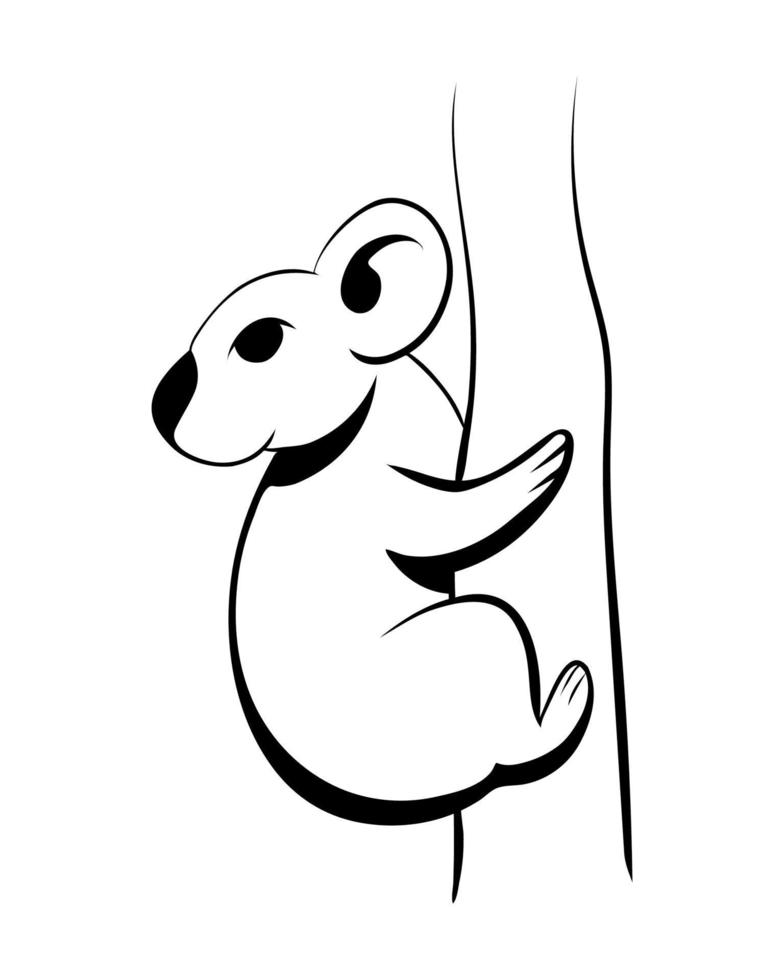 Vector of a cute koala eps 10