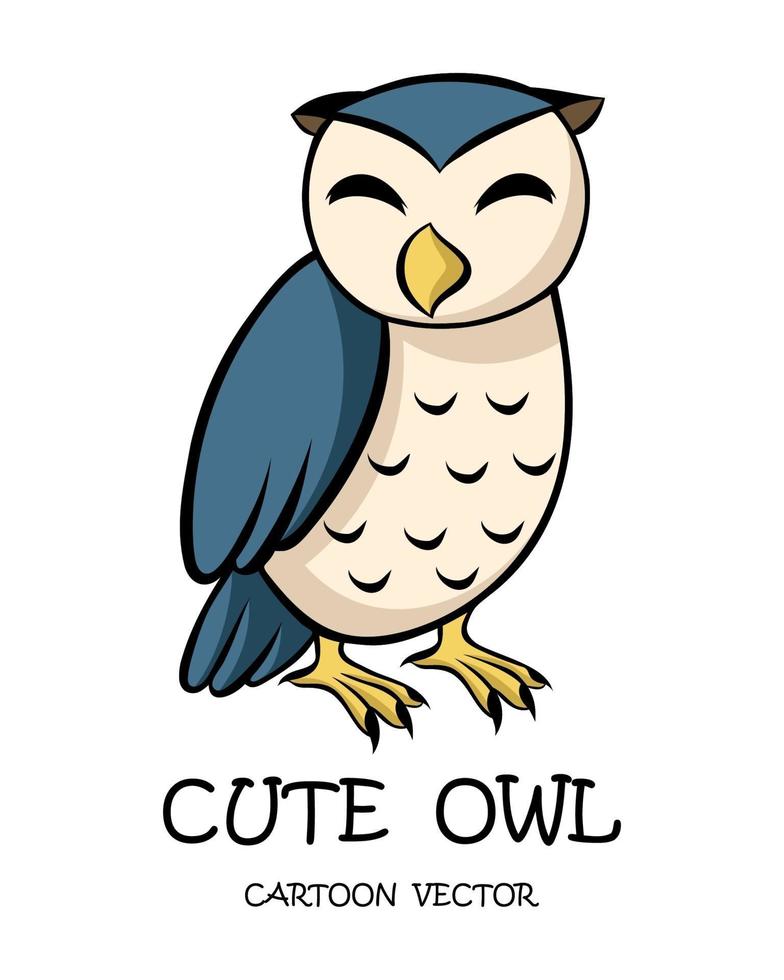 Vector of cute owl eps 10.