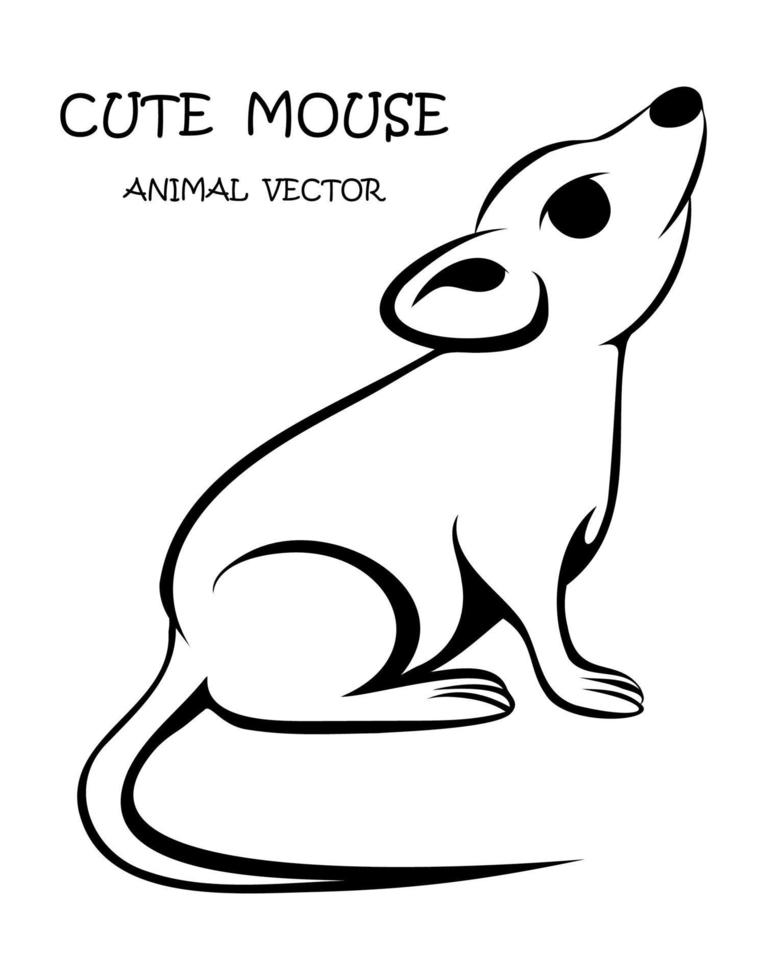 Cute mouse animal vector eps 10