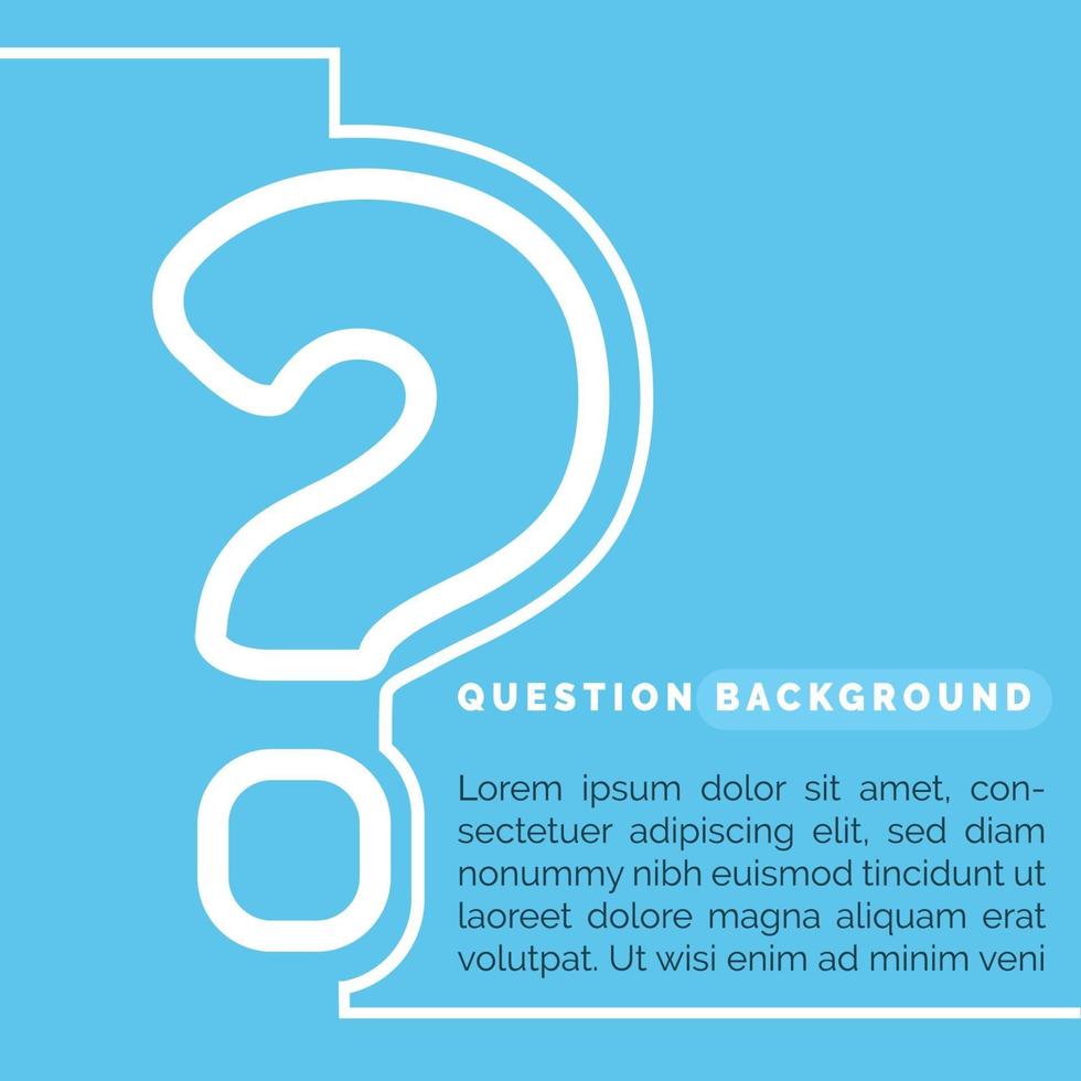 looking for an answer background template vector