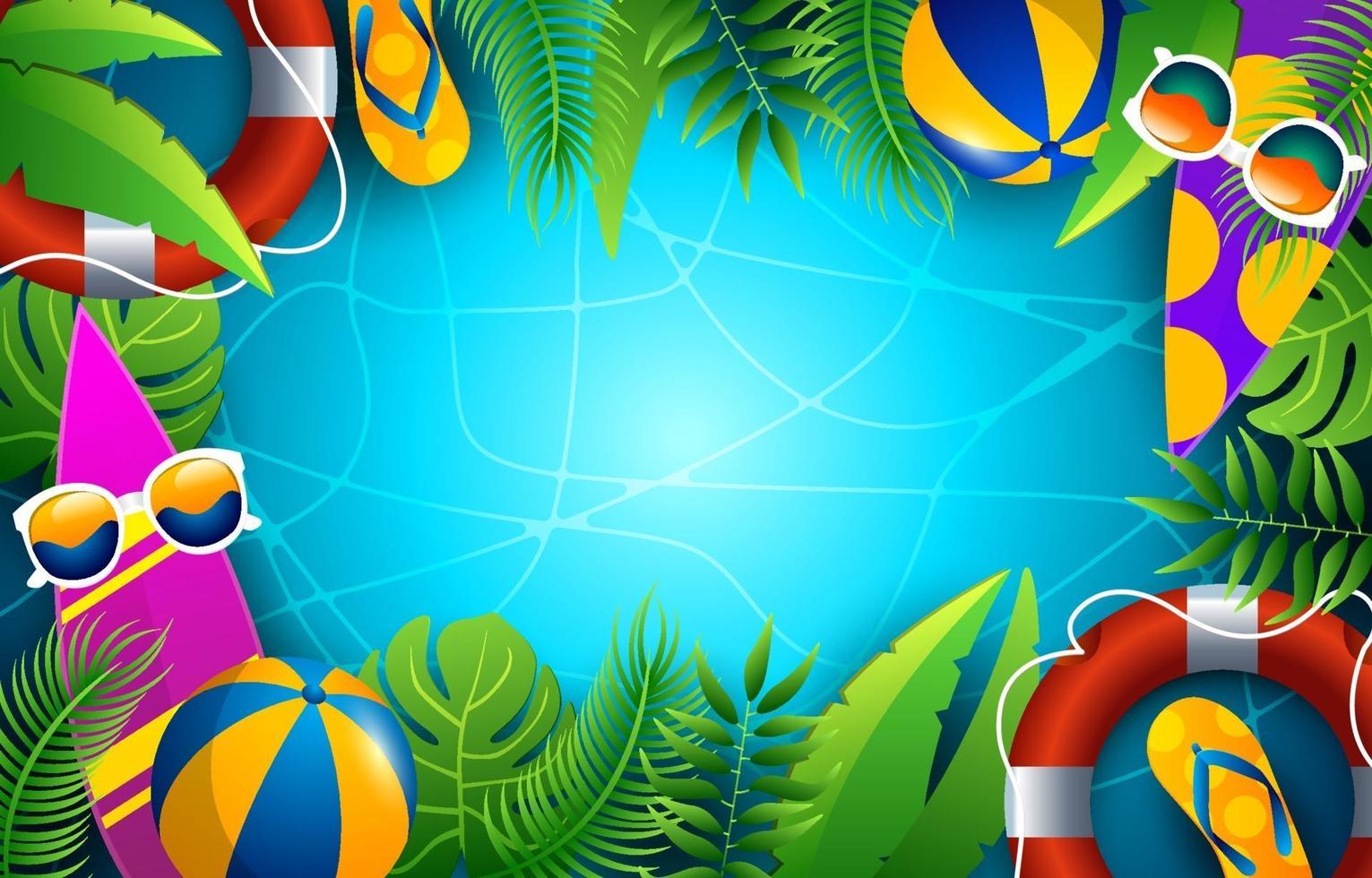 Summer Time Background vector