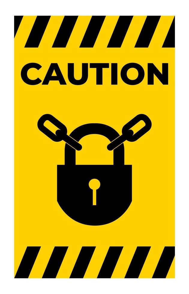 PPE Icon.Keep Locked Symbol Sign Isolate On White Background vector