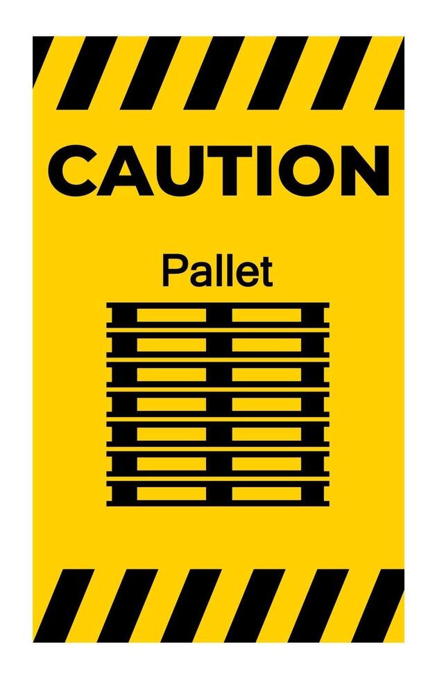 Caution PPE Icon.Stack Correctly Symbol Sign Isolate On White Background vector