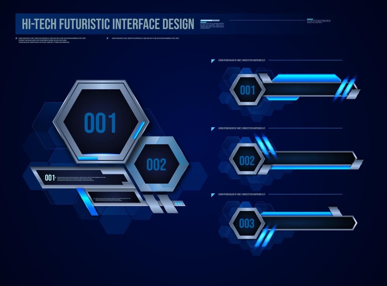 futuristic technology frames interface hud element design for ui games. web and app. Futuristic user interface. Vector design template