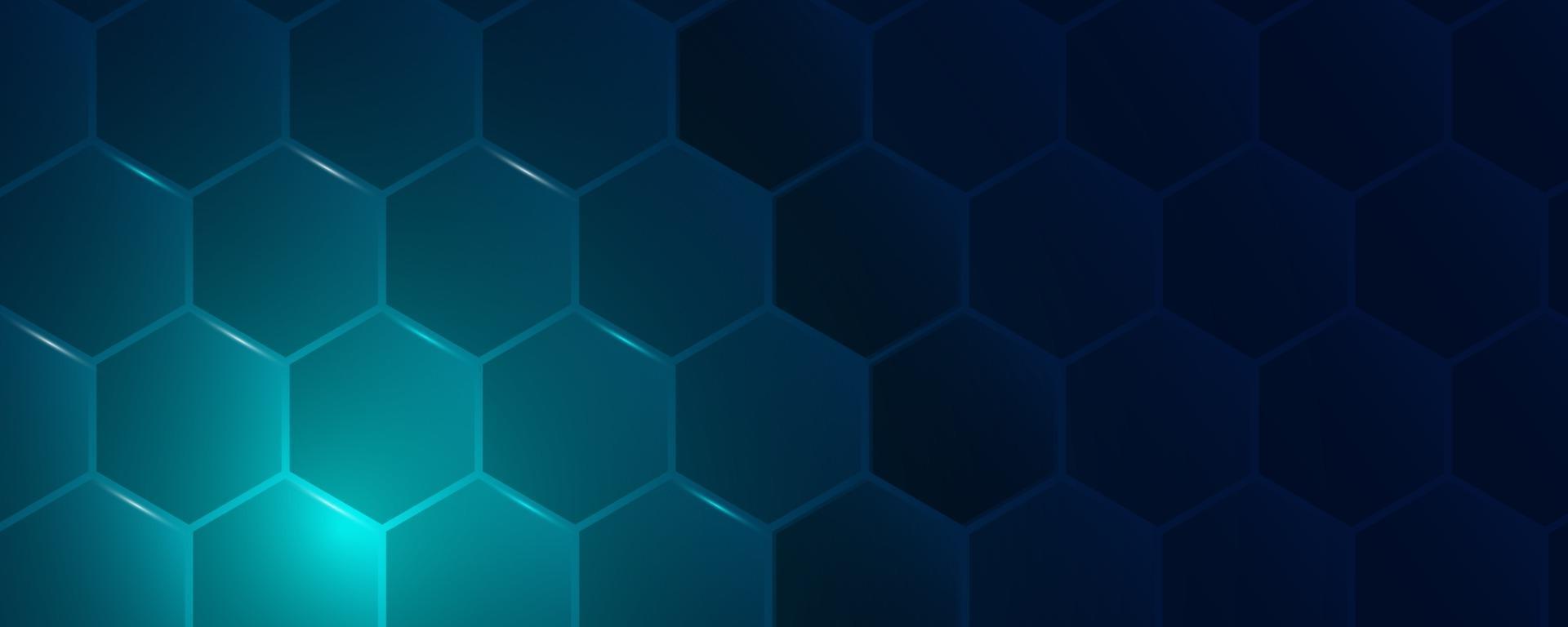 hexagonal abstract technology background. Vector Illustration