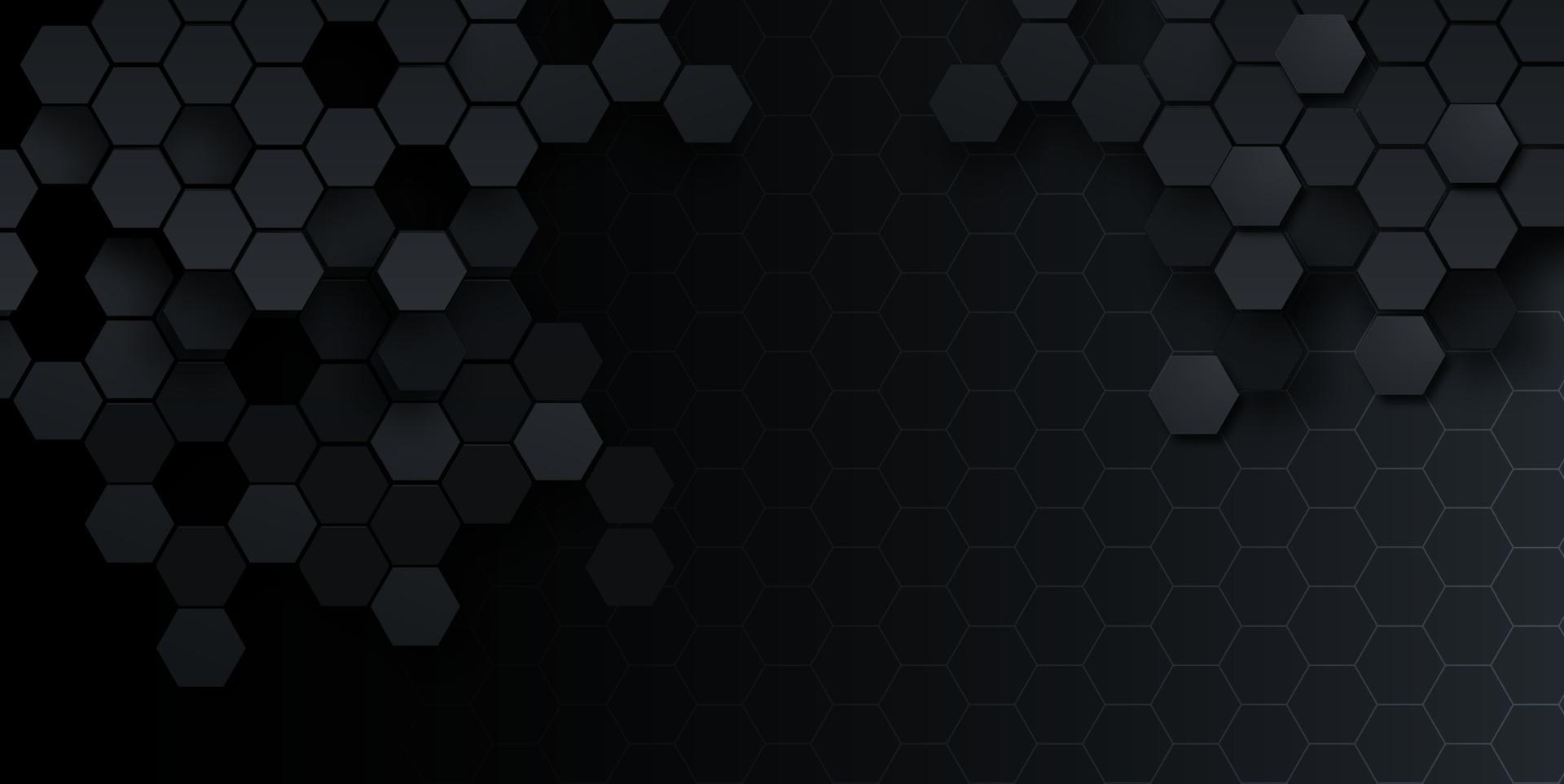 hexagonal abstract technology background. Vector Illustration