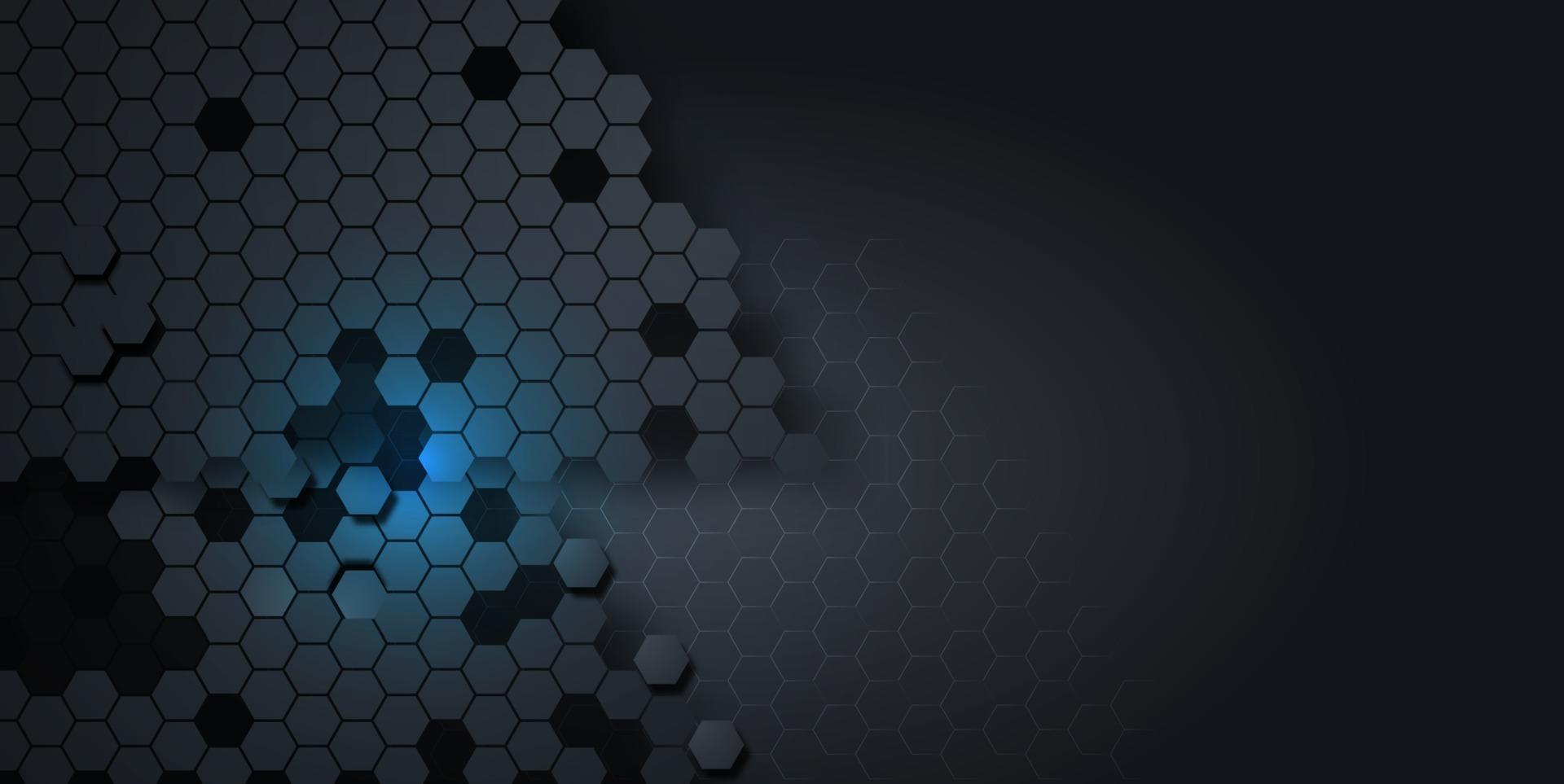 hexagonal abstract technology background. Vector Illustration