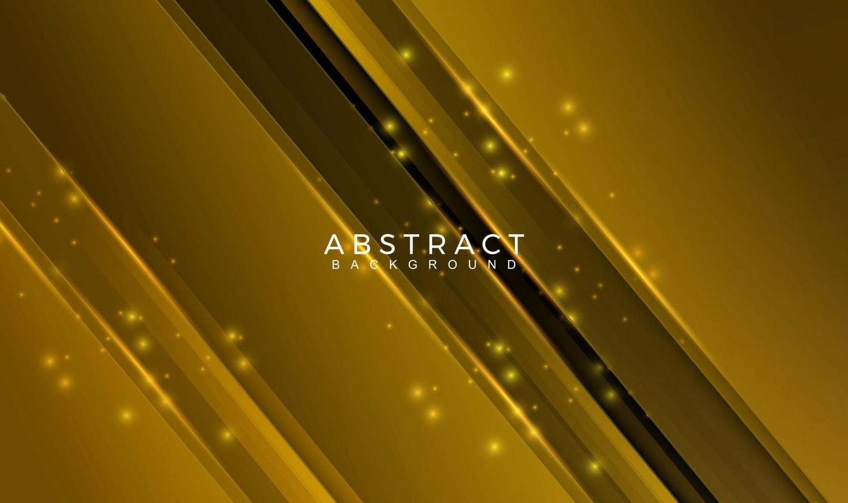 Abstract geometric line with glitter gold background vector illustration