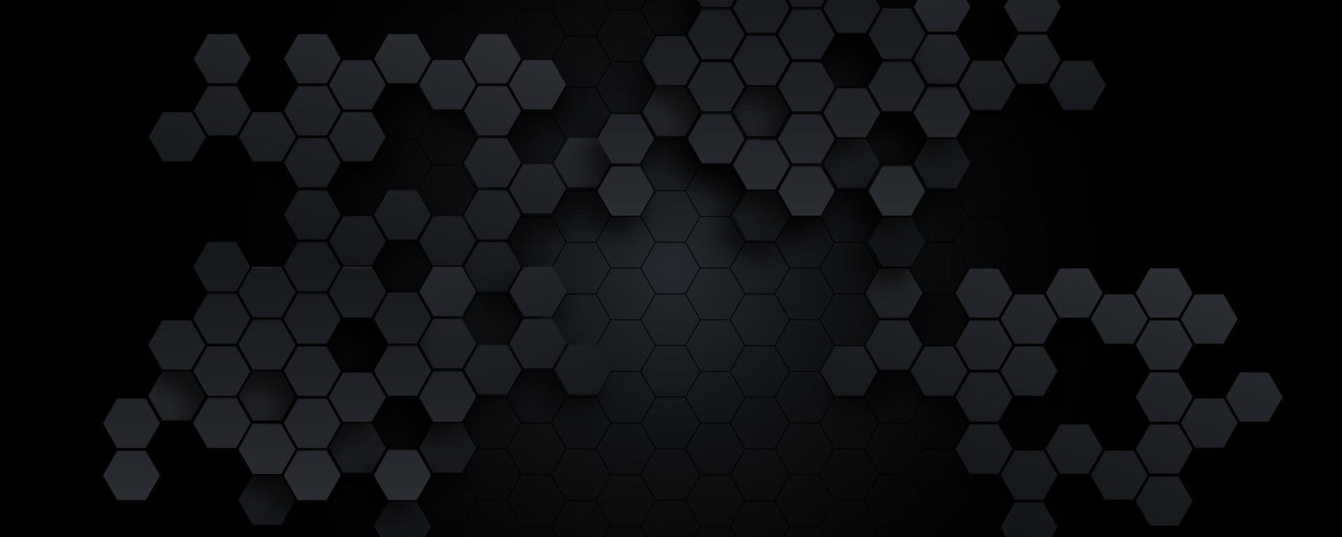 hexagonal abstract technology background. Vector Illustration