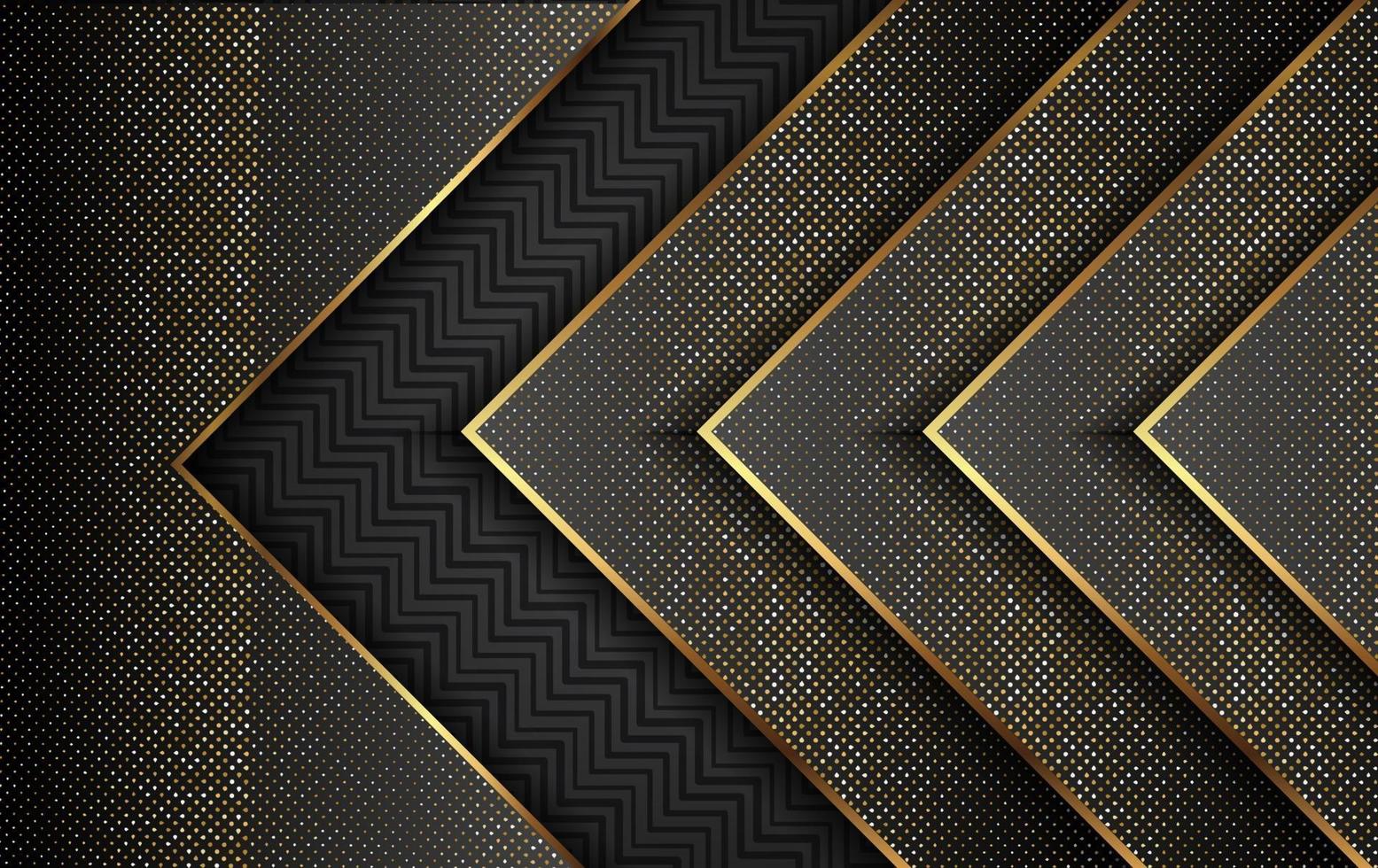 Luxury Gold Background With Light Decoration Vector