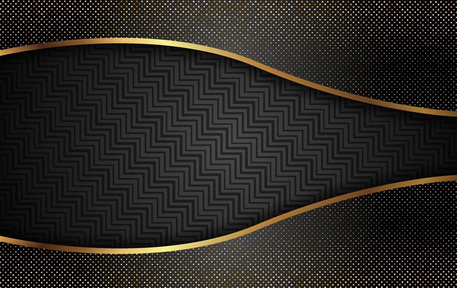 Luxury Gold Background With Light Decoration Vector