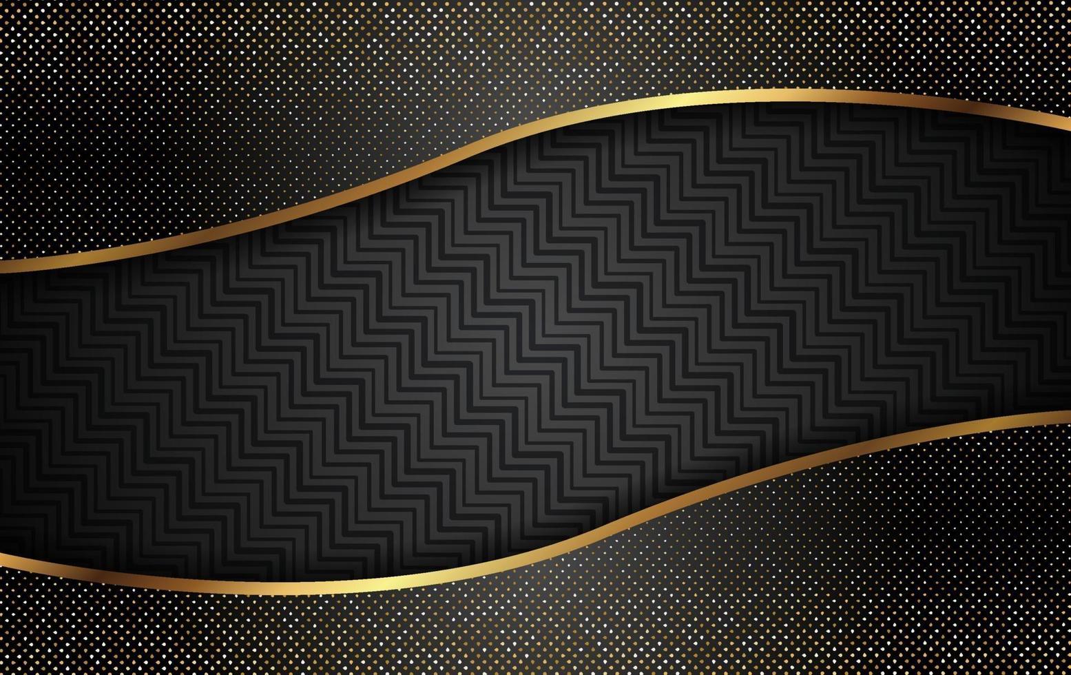 Luxury Gold Background With Light Decoration Vector