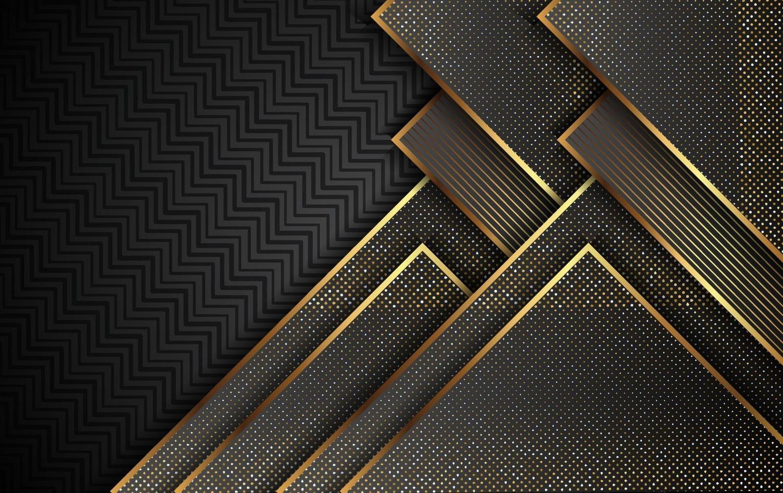 fondo dorado de lujo con vector de decoración ligera