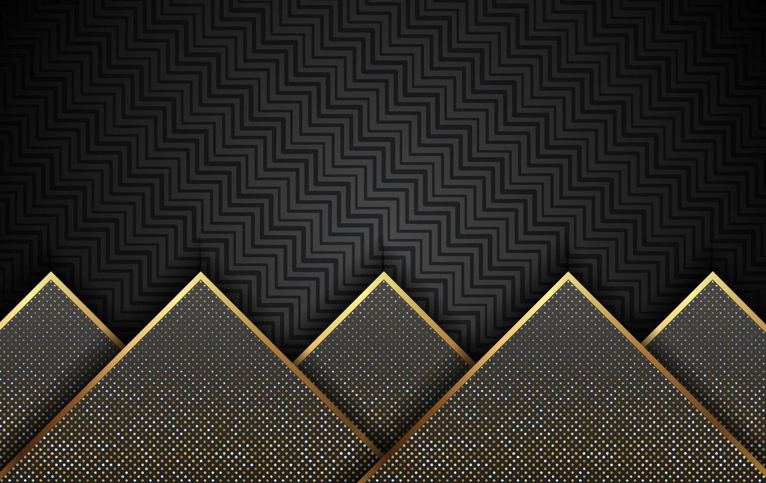 fondo dorado de lujo con vector de decoración ligera