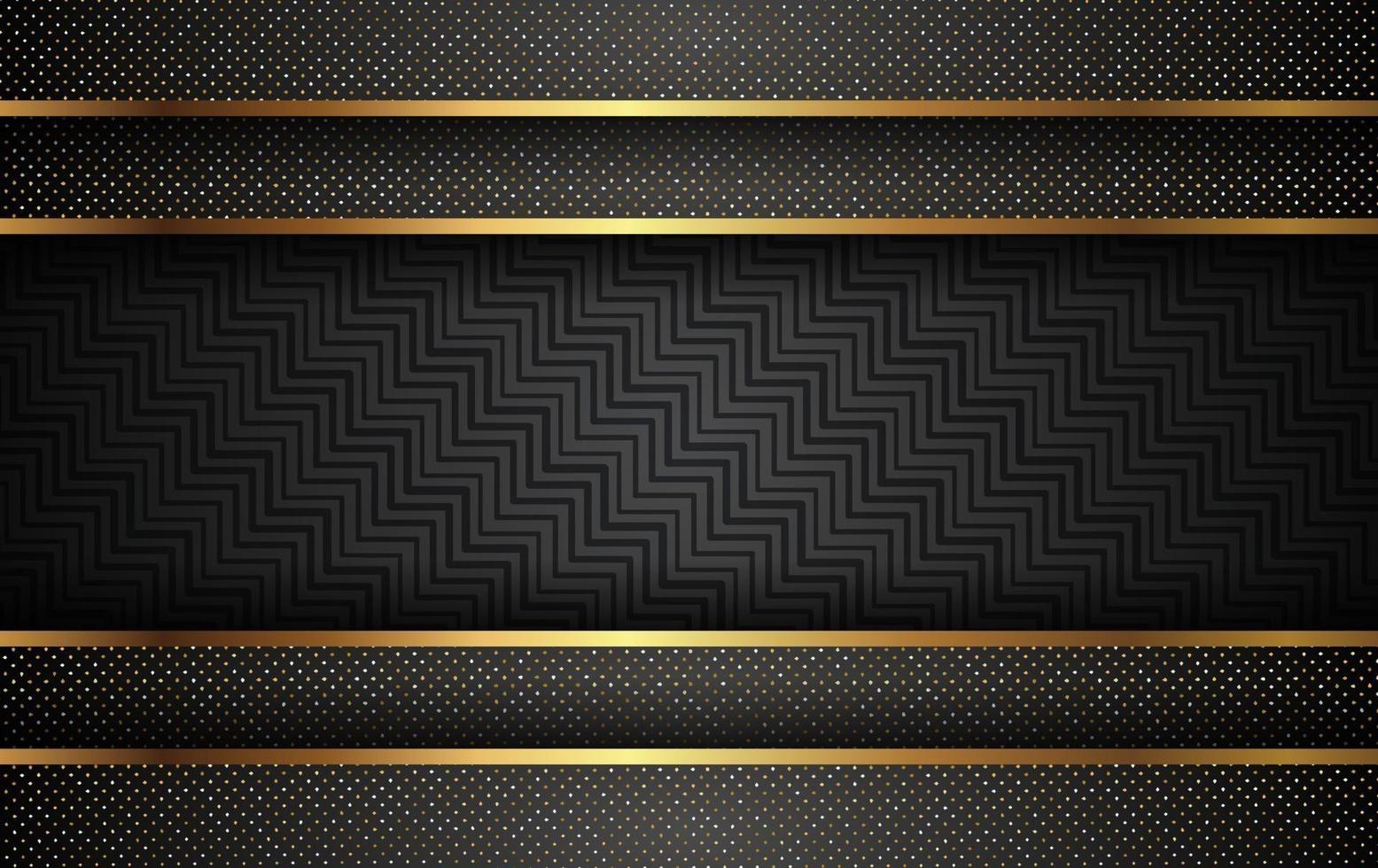 fondo dorado de lujo con vector de decoración ligera