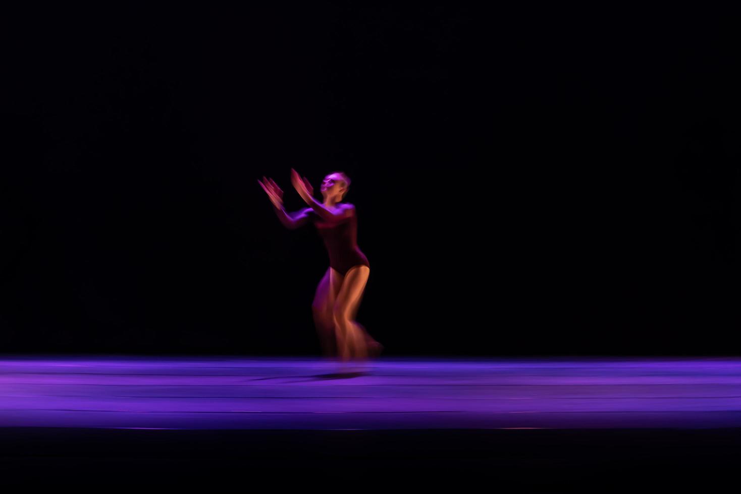 The abstract movement of the dance photo