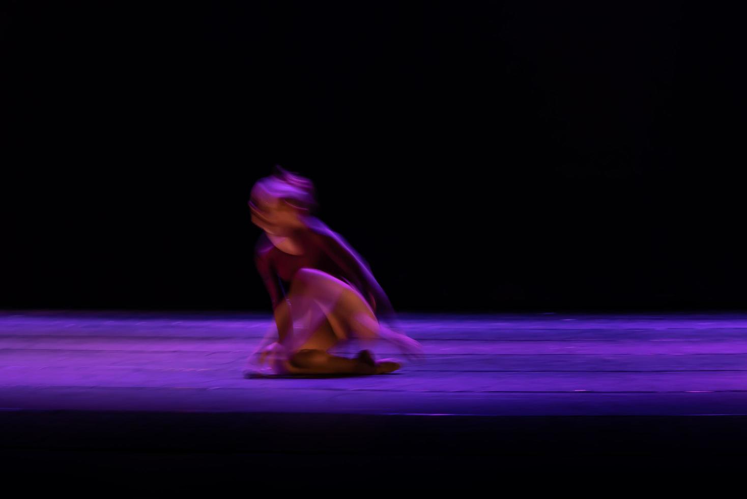 The abstract movement of the dance photo