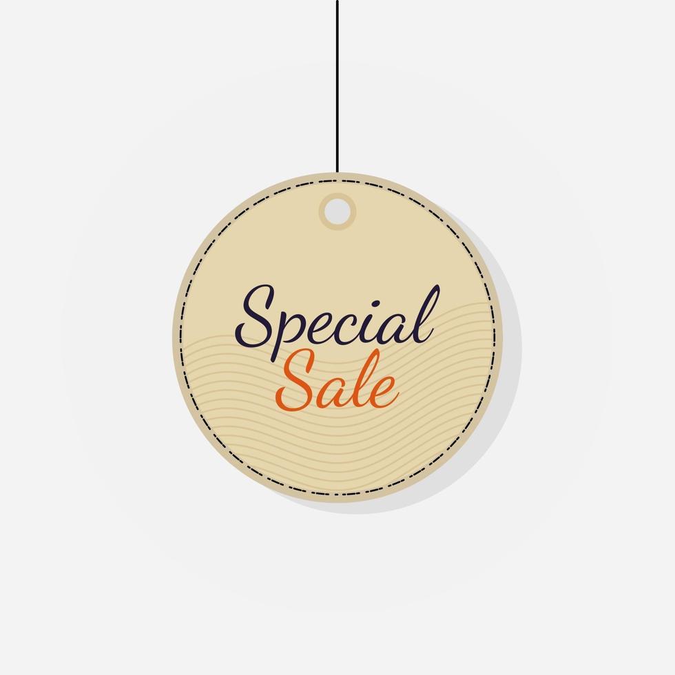 Special sale tag discount label Vector