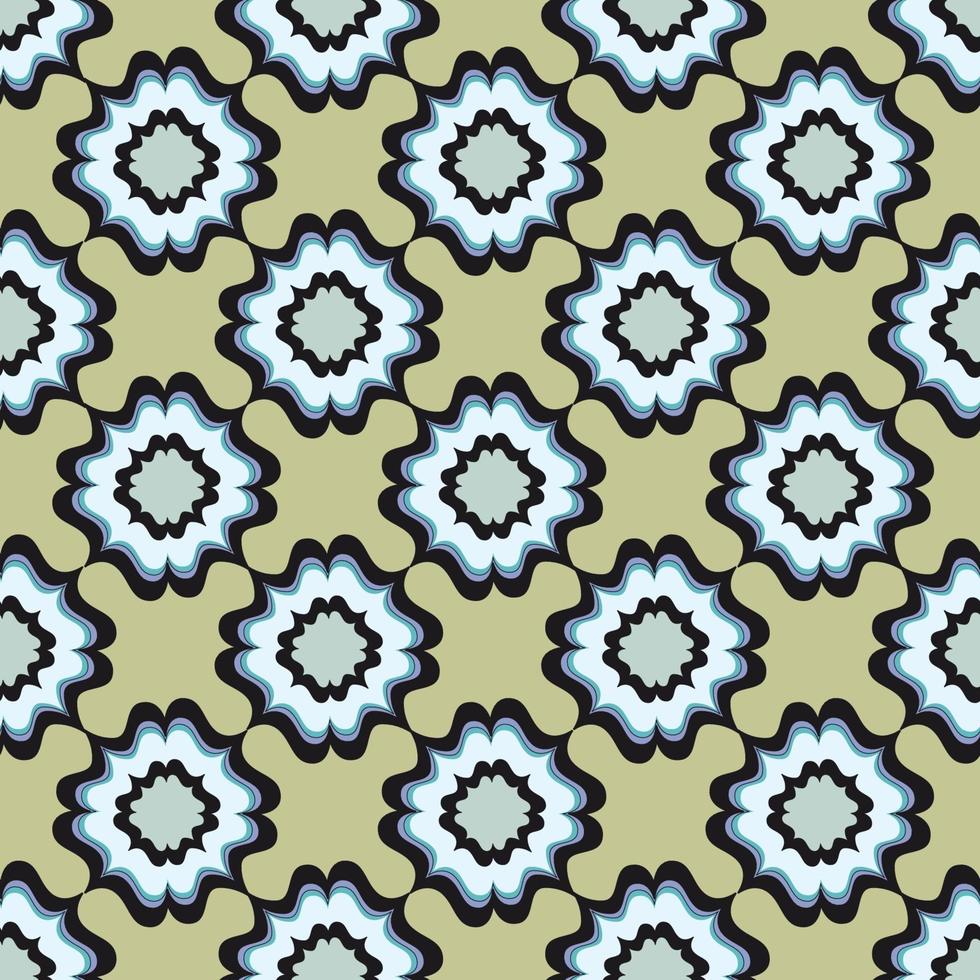 patrón geométrico abstracto. origen étnico oriental floral. adorno árabe. motivos ornamentales de las pinturas de antiguos patrones de telas indias. vector