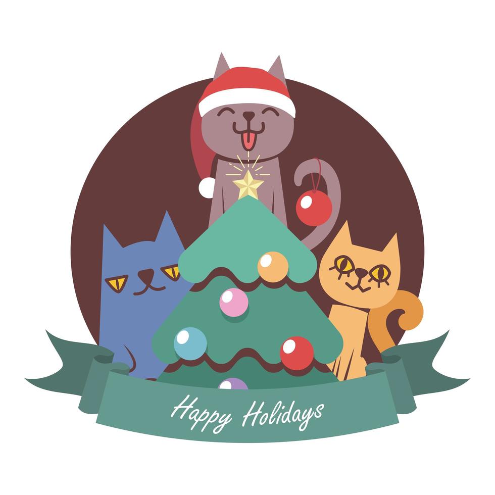saludo de navidad con tres gatos divertidos dibujos animados 2175226 Vector en Vecteezy saludo de navidad con tres gatos divertidos dibujos animados 2175226 Vector en Vecteezy