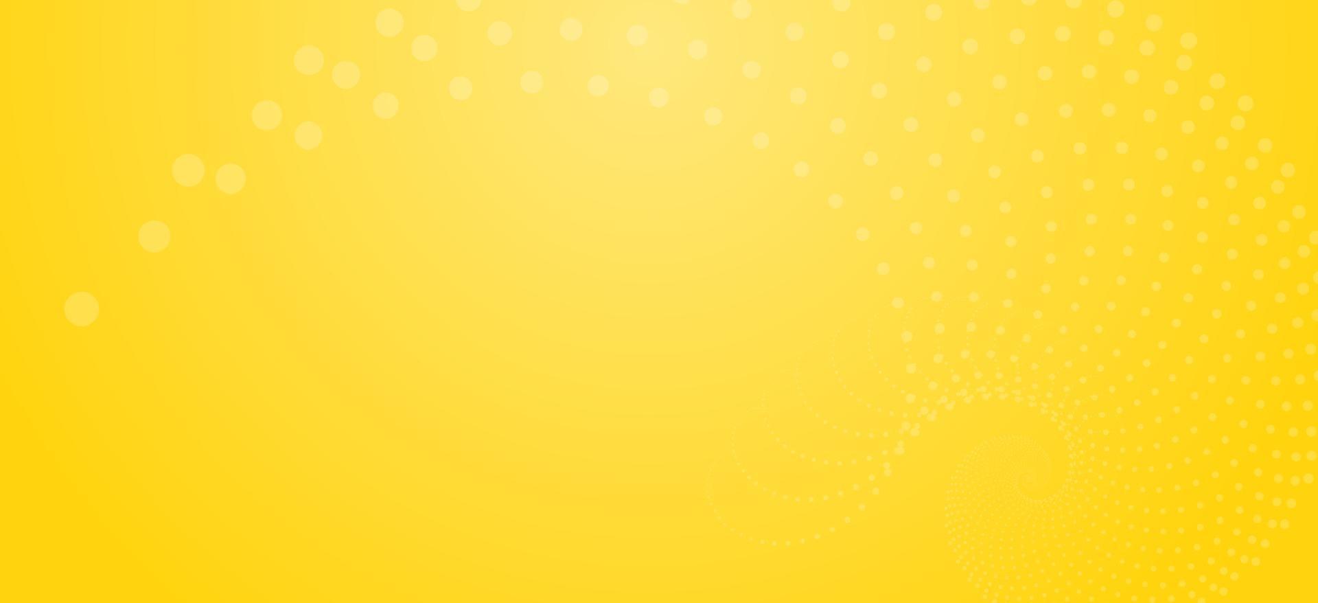 White circular pattern on yellow background vector