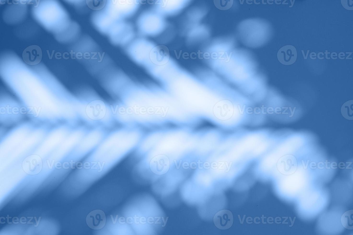 Blurred shadow of a palm leaf on a white background photo