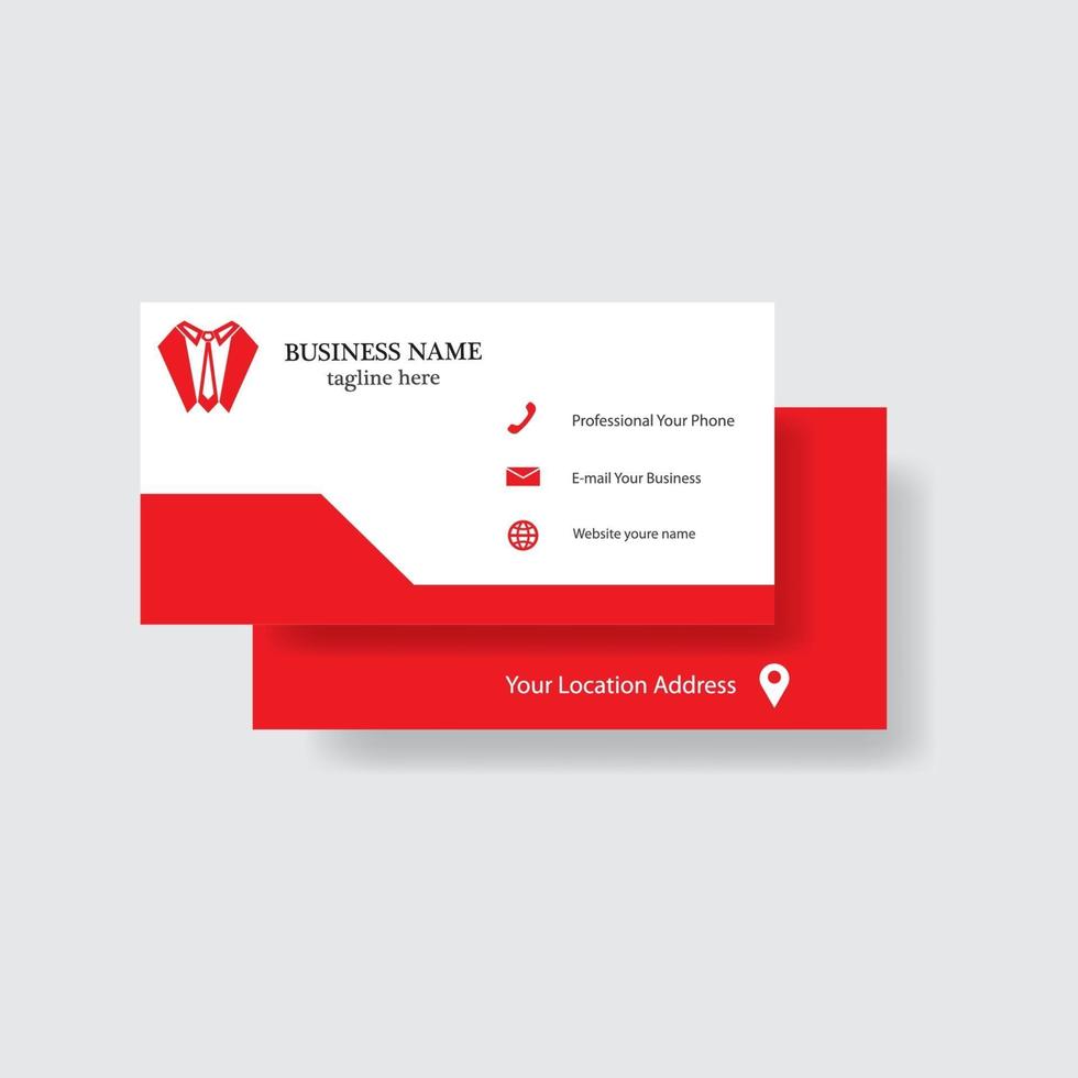 Business name card template design vector
