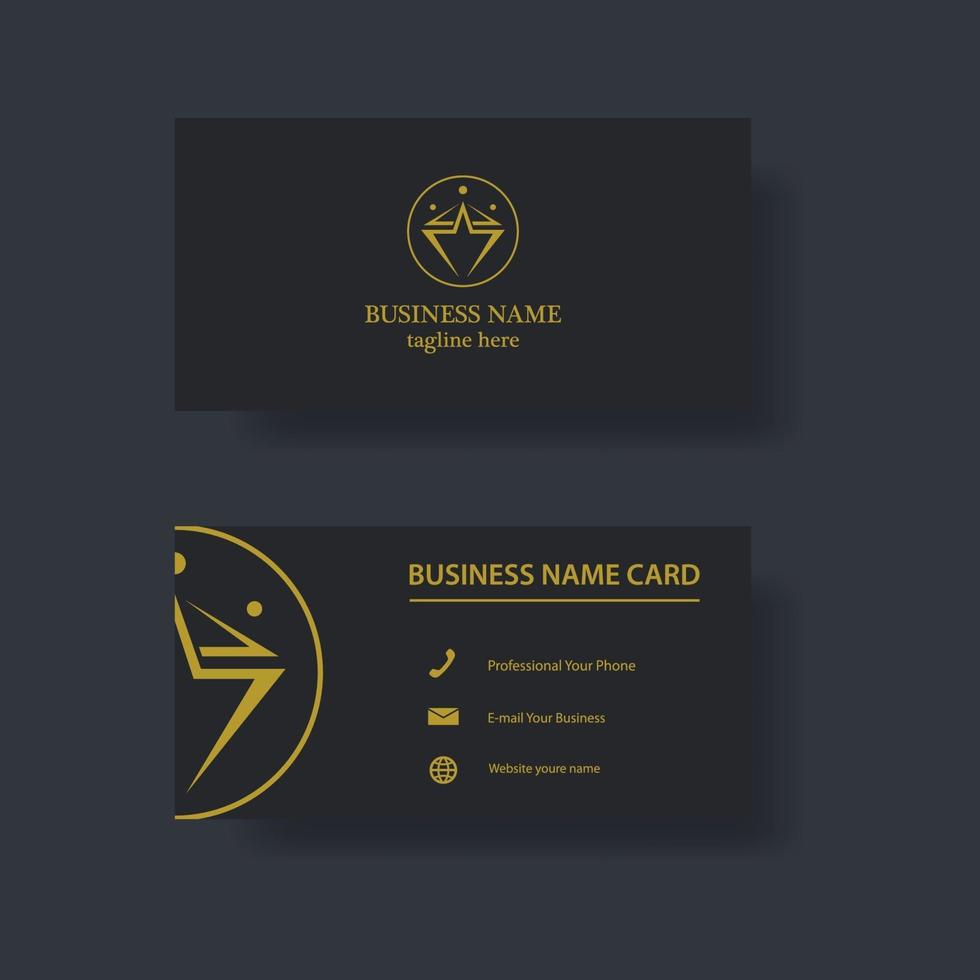Business name card template design vector
