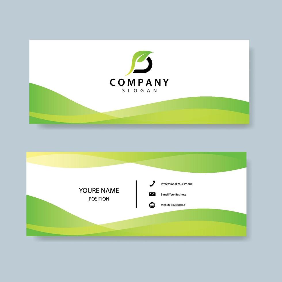 Business name card template design vector