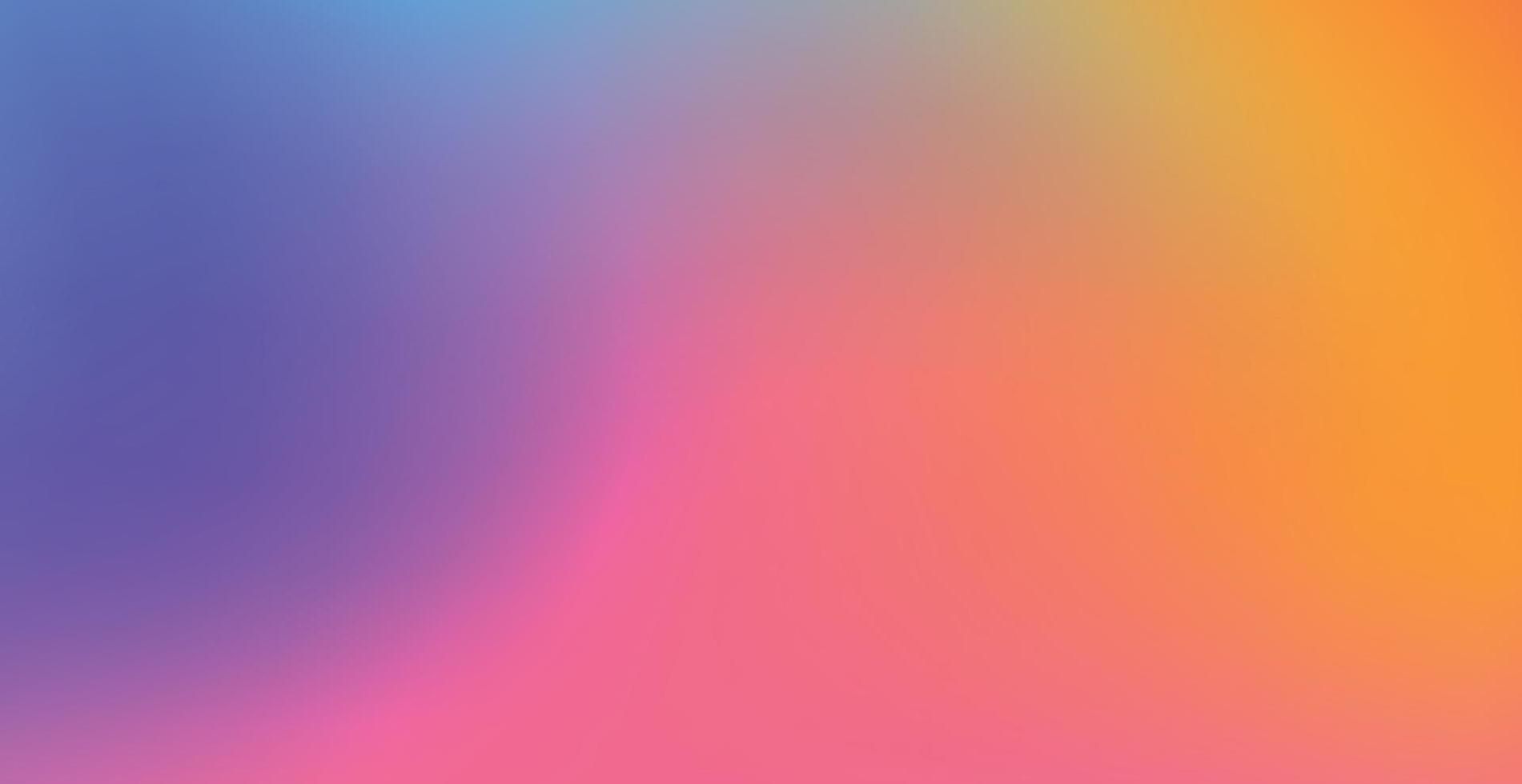 Blurred large panoramic summer background multicolored gradient vector
