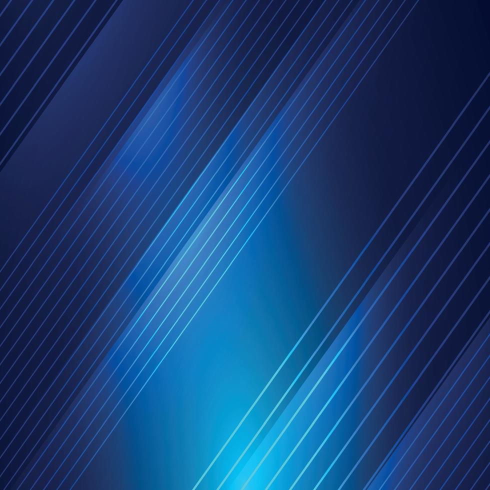 Abstract blue background with white lines - Vector