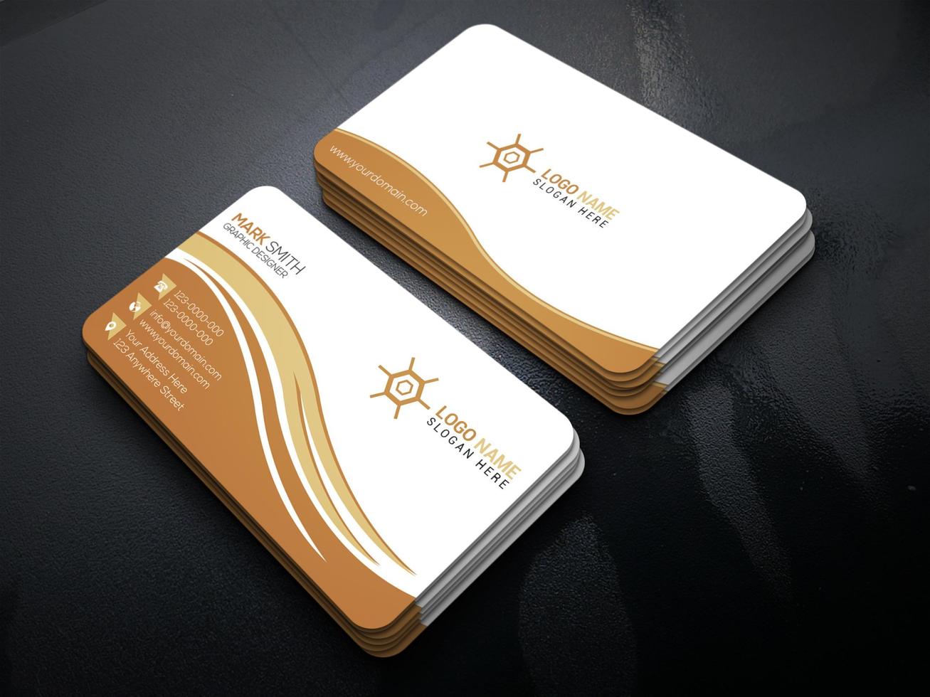 Modern And Professional Business Card Design vector