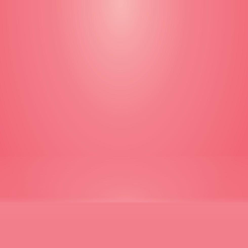 Red panoramic studio background with white glow vector